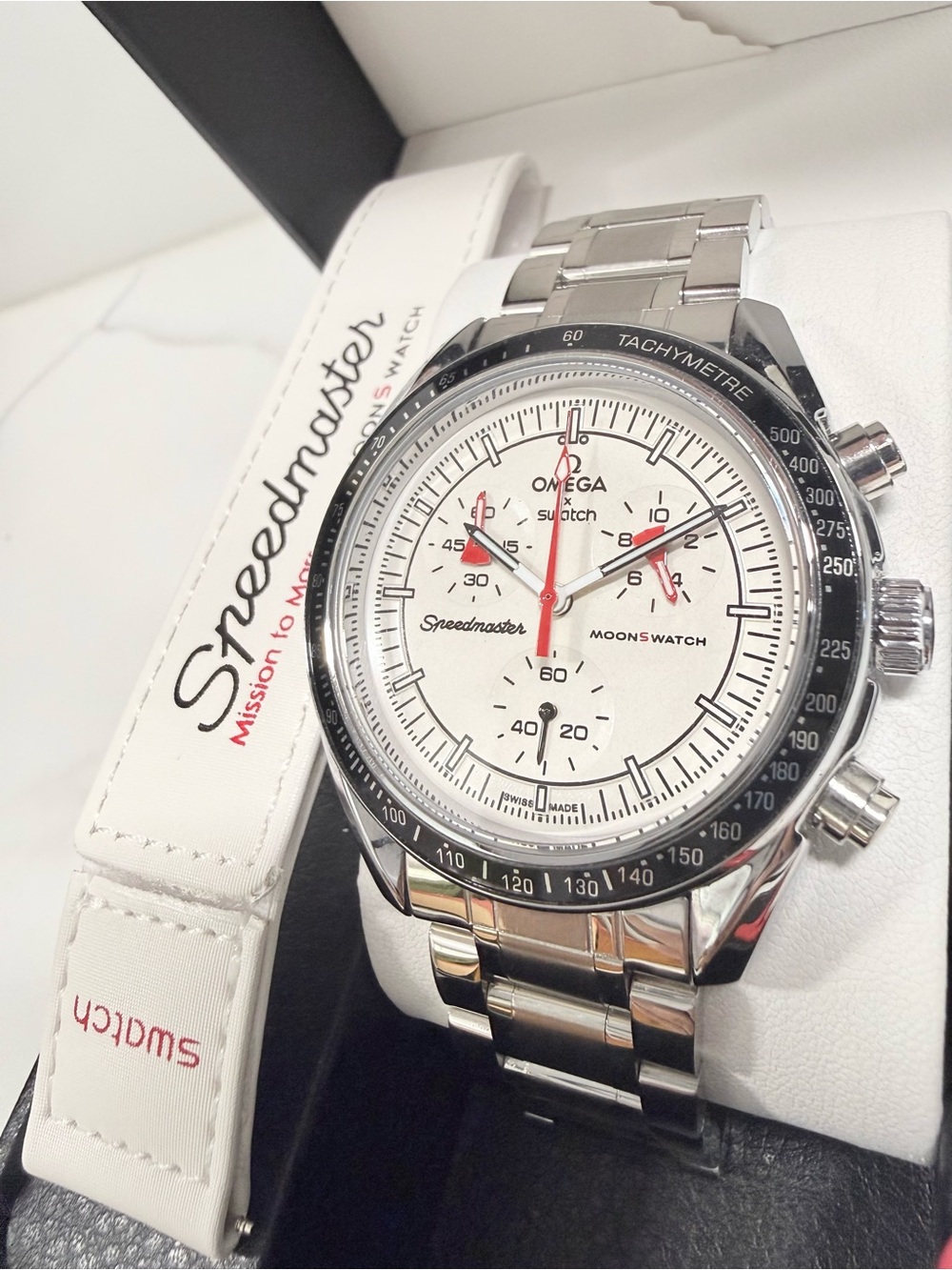 MoonSwatch MOD MISSION TO MARS Stainless Steel watch
